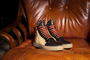 Made in Italy custom sneakers COGNAC brand